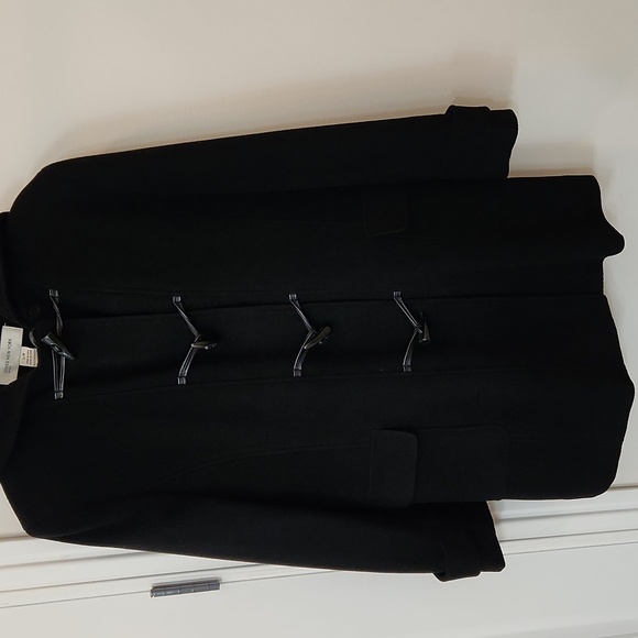 Jones New York, size Large, Black wool hooded coat - Picture 2 of 10